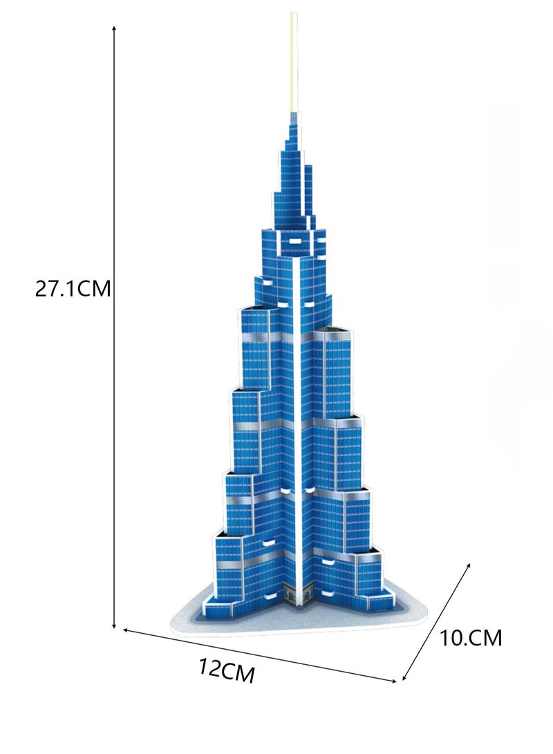 World Famous Building Puzzle Dubai Tower Children's Toy - Image 3